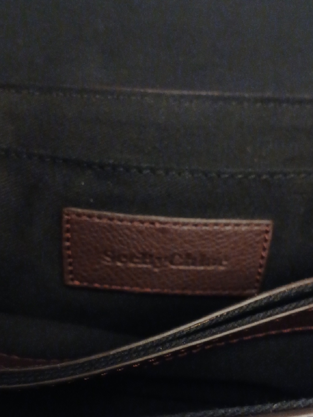 See By Chloe Black and Chocolate Brown Leather Crossbody Bag with Gold Hardware - Picture 13 of 16